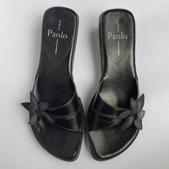 Linea Paolo Meddy Black Slides -  10 M - Picture 6 of 7